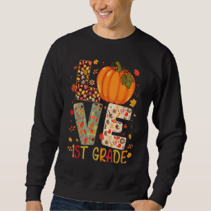 Sweatshirt Amour Première Année Bonne Chute Thanksgiving Femm