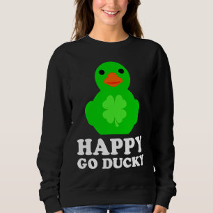 Sweatshirt Amoureux de canard en caoutchouc cool Chanceux va