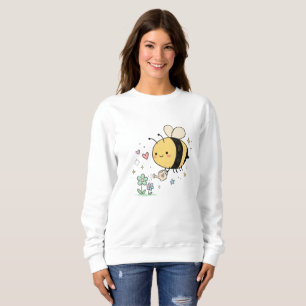 Sweatshirt Amoureux de l'art floral de bumblebee fantaisiste
