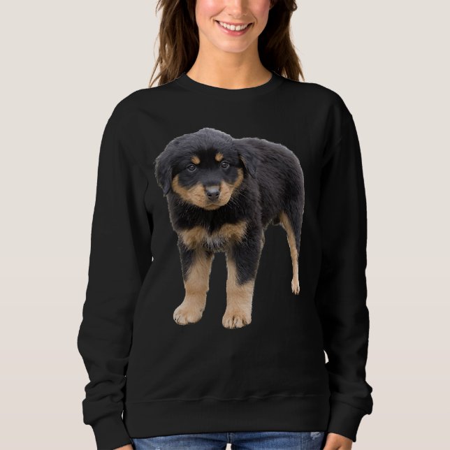 Sweatshirt Amoureux de les chiens Courageux Pour Rottweiler E (Devant)