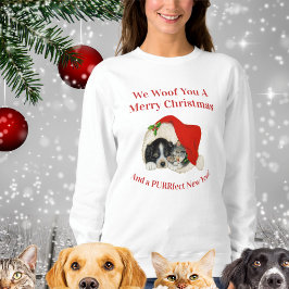 Sweatshirt Amoureux des animaux de compagnie, Chiens Chats, A
