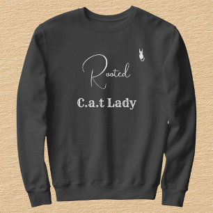 Sweatshirt Amoureux des Animaux Personnaliser Gris Foncé Blan