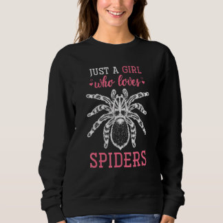 Sweatshirt Amoureux des araignées Filles arachnides Halloween