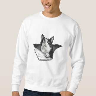 Sweatshirt amoureux des chats 3D Tuxedo Kitten hommes noirs e