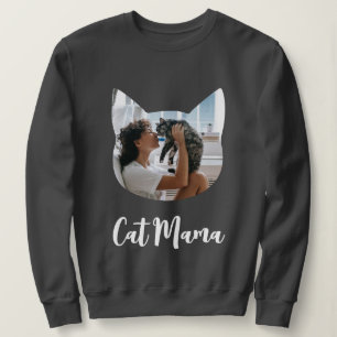 Sweatshirt Amoureux des chats de photo en forme de chat perso