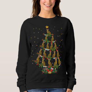 Sweatshirt Amoureux des chats du Bengale Noël Chapeau du Père