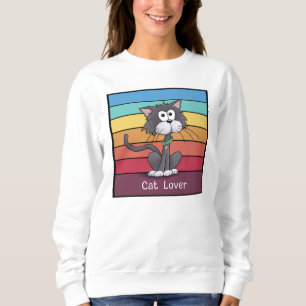 Sweatshirt Amoureux des chats festif