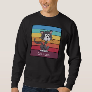 Sweatshirt Amoureux des chats festif