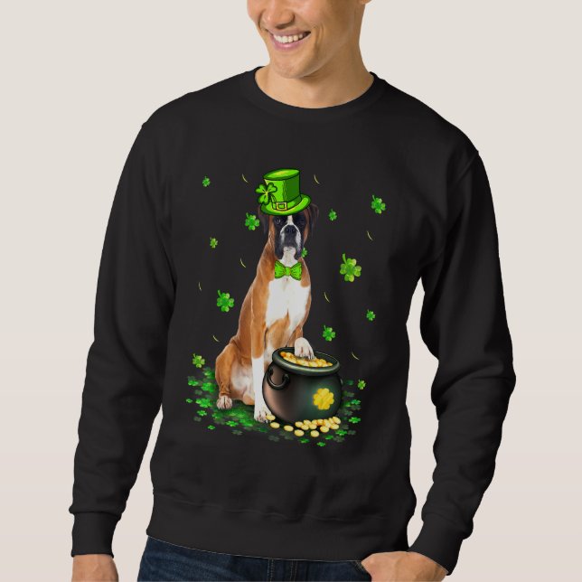 Sweatshirt Amoureux des chiens de Jour de la Saint Patrick de (Devant)