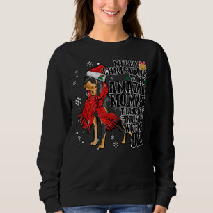 Sweatshirt Amoureux des chiens Joyeux Noël à maman Extraordin