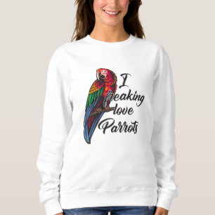 Sweatshirt Amoureux du perroquet Drôle cadeau