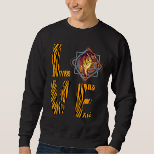 Sweatshirt Amoureux du tigre du Bengale Amour Safari africain