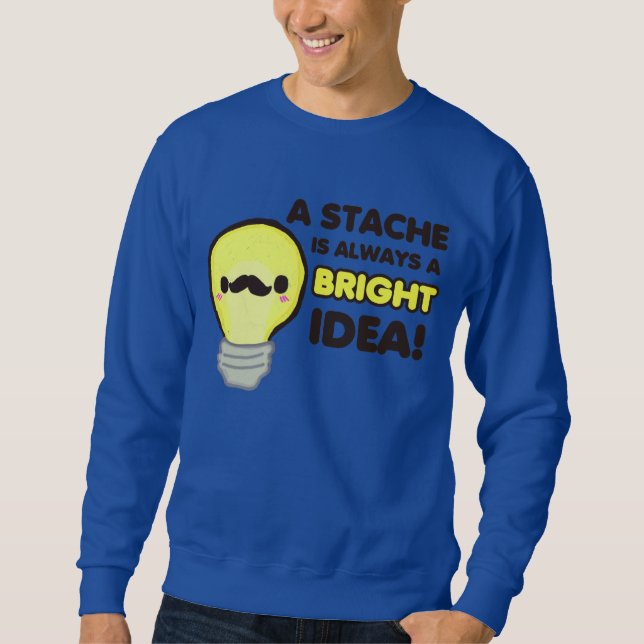 Sweatshirt Ampoule de moustache (Devant)