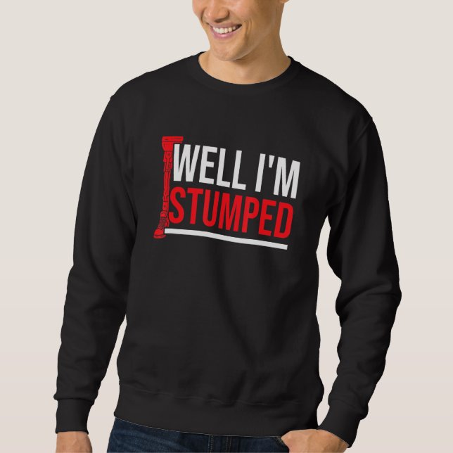 Sweatshirt Amputé Humour étouffé bras de jambe amusant récupé (Devant)