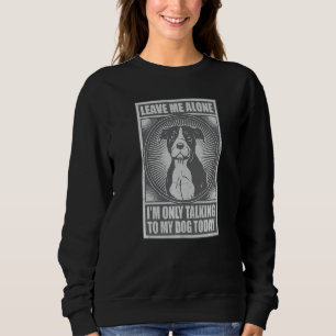 Sweatshirt Amstaff Je ne parle qu'à mon chien aujourd'hui ani