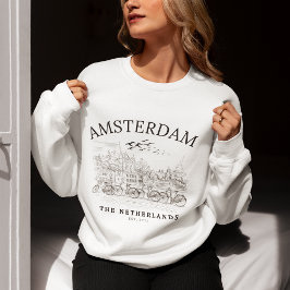 Sweatshirt Amsterdam Cute Vintage Landscape