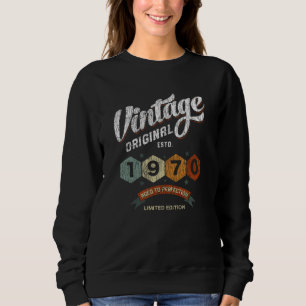 Sweatshirt Amusant 55 ans 1970 Vintage 55e anniversaire Cadea