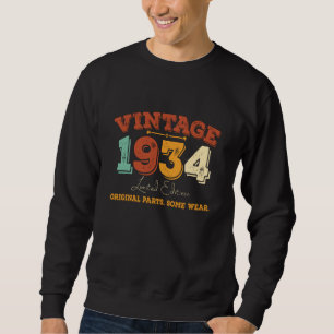 Sweatshirt Amusant 91 ans 1934 Vintage 91e anniversaire Cadea