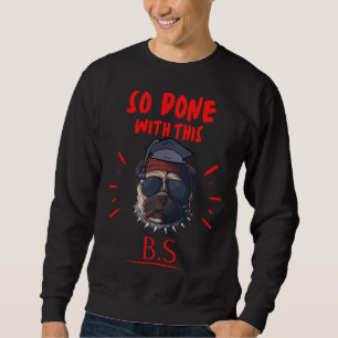 Sweatshirt Amusant Cool de Graduation Pitbull Chien Pun Ainsi