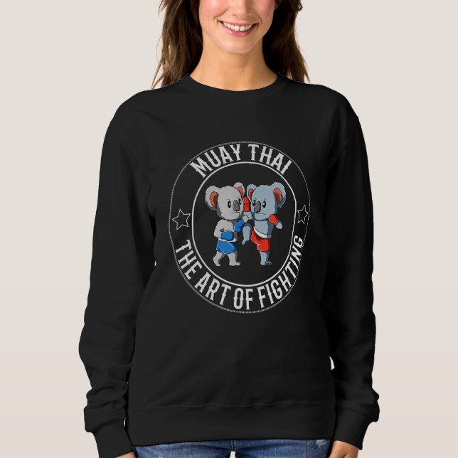 Sweatshirt Amusant Muay Thai Koala Thai Boxe (Devant)