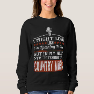 Sweatshirt Amusant Musique country western