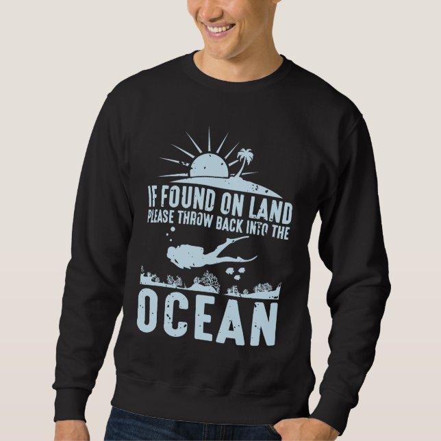 Sweatshirt Amusant plongeur de plongée Gift Swimming Passion (Devant)