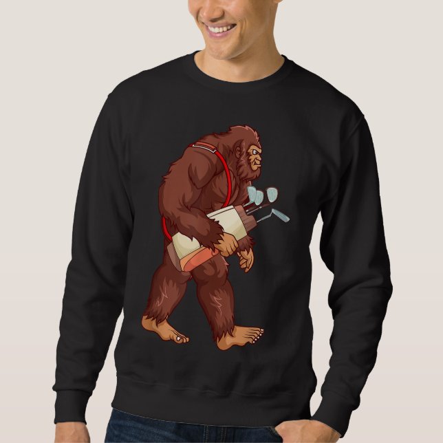 Sweatshirt Amusant Sasquatch Golf Cadeau Bigfoot Golfer Gol (Devant)