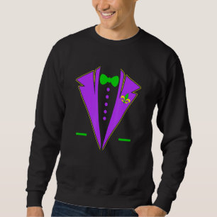 Sweatshirt Amusante Mardi Gras Tuxedo Costume Festival Fête L