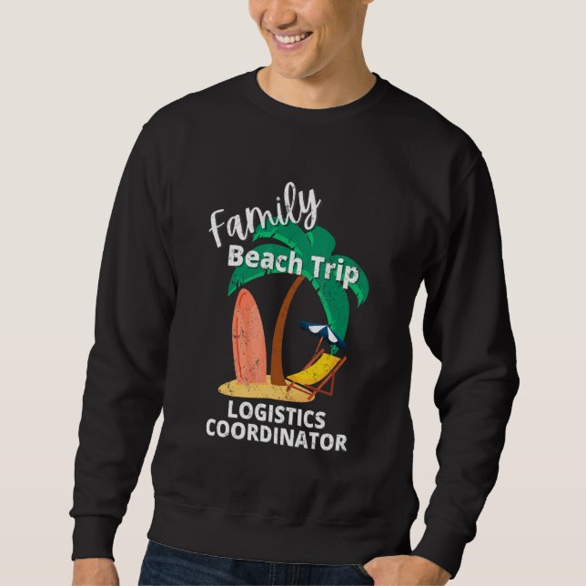Sweatshirt Amusants Matching Family Beach Road Triage Logisti (Devant)