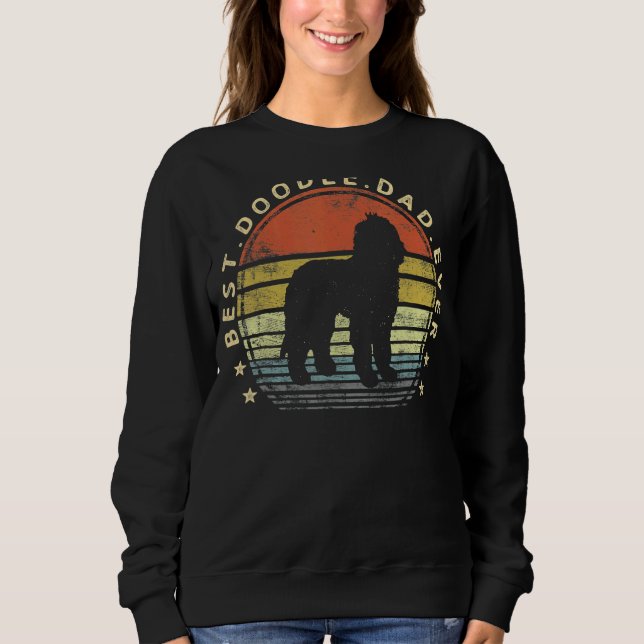Sweatshirt Amusants Meilleur Doodle Papa Chien Propriétaire L (Devant)