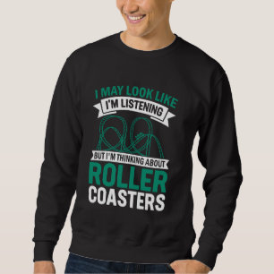 Sweatshirt Amusement Park Funny Roller Dessous de verre Vinta