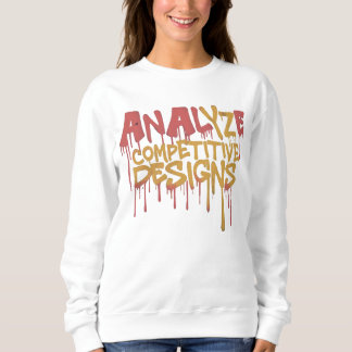 Sweatshirt Analyser les conceptions concurrentes, Compétitive