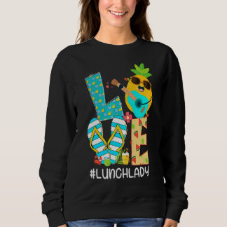 Sweatshirt Ananas Amour Déjeuner Dame Bonjour Vibes d'été