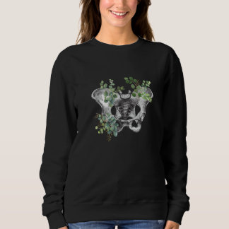 Sweatshirt Anatomical pelvis floral anatomy skeleton orthoped