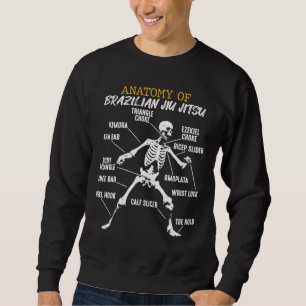 Sweatshirt Anatomie du squelette brésilien du Jiu Jitsu Figh