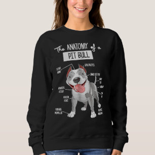 Sweatshirt Anatomie D'Un Amoureux des chiens Pitbull Américai