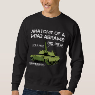 Sweatshirt Anatomie D'Un Char À Char M1a2 Char Papa Vétérinai