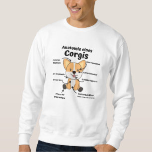 Sweatshirt Anatomie D'Un Corgi Chiens Mignons Chiens Drôle Ch