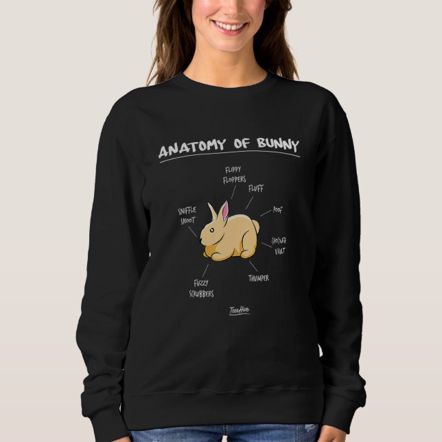Sweatshirt Anatomie d'un lapin lapin (Devant)