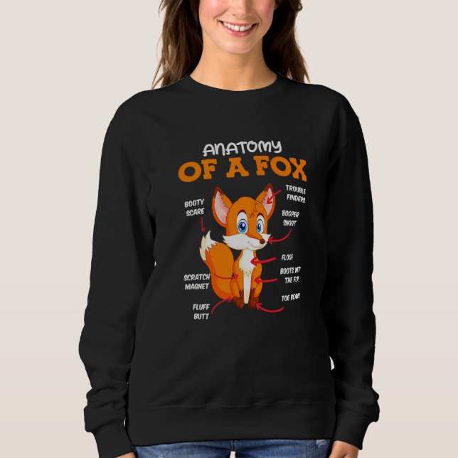 Sweatshirt Anatomy of a fox children (Devant)