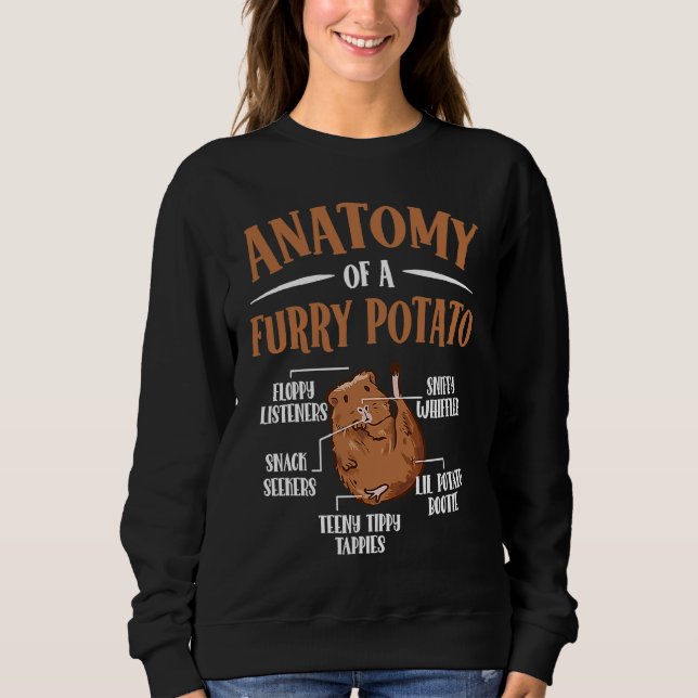Sweatshirt Anatomy Of A Furry Potato Guinea Pig  2 (Devant)