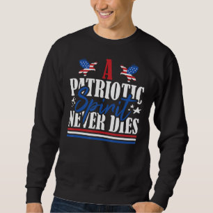 Sweatshirt Ancien drapeau américain, un esprit patriotique ne