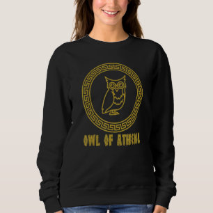 Sweatshirt Ancienne Déesse Grecque De Chouette De Sagesse D'A