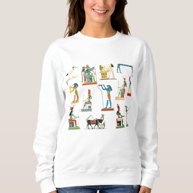 Sweatshirt Ancienne Egypte Vintage Motif égyptien (Devant)