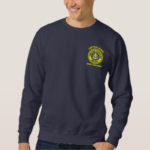 Sweatshirt Ancre de la marine bleue bateau capitaine nautique