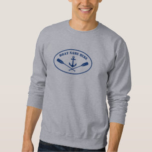 Sweatshirt Ancre nautique avec votre nom de bateau ou votre t