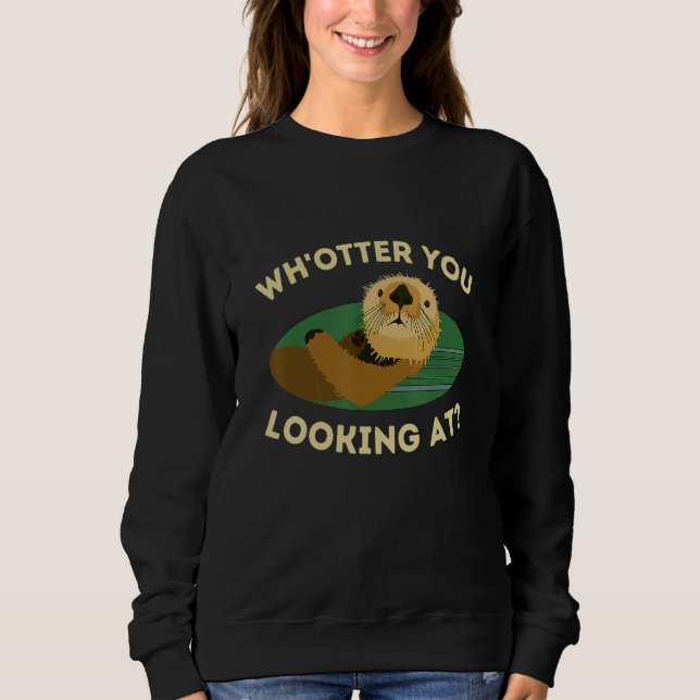 Sweatshirt and Cute Otter Pun (Devant)