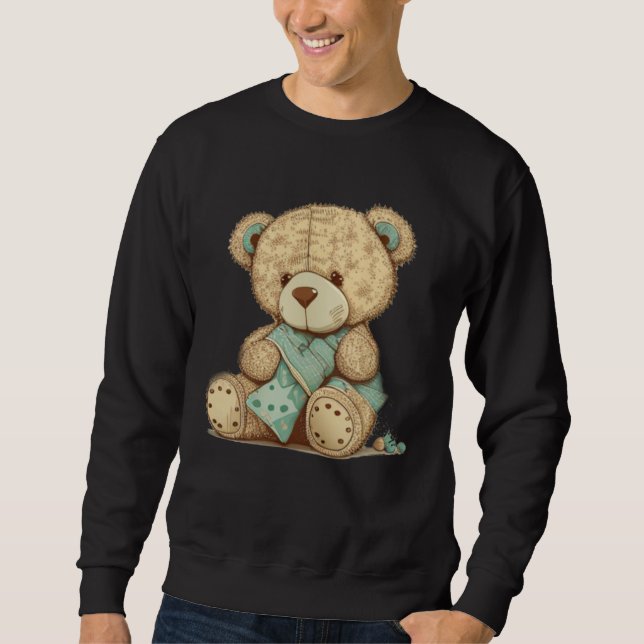 Sweatshirt and cute Teddy Bear (Devant)