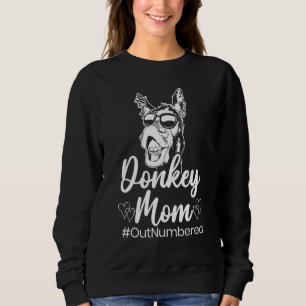 Sweatshirt Ânesse Maman Animal  Amour Âne