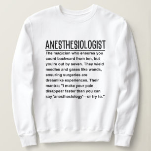 Sweatshirt Anesthésiste